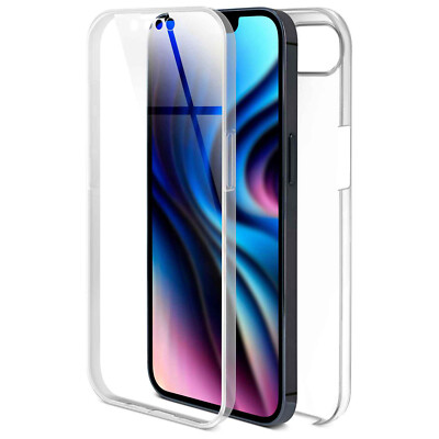 Handy Hülle für Apple iPhone 16e Transparent 360 Grad Full Case Schutzhülle TPU