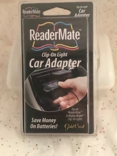ReaderMate Clip-On-Light Car Adapter #37352 Gold Crest Mighty Bright New