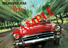 Sunbeam Alpine Series 5 Poster - Ideal Gift!