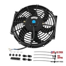 New Universal Electric Radiator Slim Cooling Fan Push Pull 10" 10 Inch Black