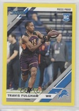 2019 Panini Donruss Rookies Press Proof Yellow Travis Fulgham #294 0q5