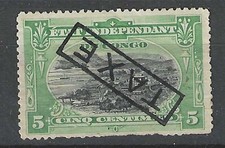 BELGIAN CONGO - CONGO BELGE 1909 TAXES TX1 MNG Signed