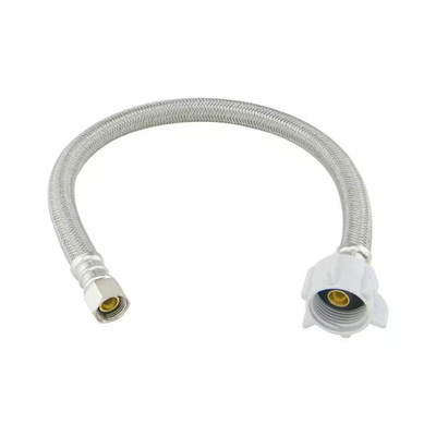 3/8 In. Compression X 7/8 In. Ballcock Nut X 16 In. Braided Polymer Toilet Suppl