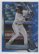 2022 Bowman Chrome Prospects Mega Box Blue Mojo Refractor 124/150 Ian Lewis 0c6