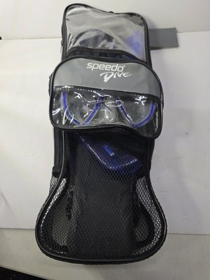 Speedo Dive Snorkel Set  Fins, Mask and Snorkel Adult S/M and water shoes 
