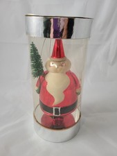 2005 Limited Edition Hand Blown Christmas Ornament Santa w Brush Tree Retired