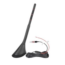 Universal AM FM Car Radio Antenna, Roof Mount Amplified Stereo Antenna with