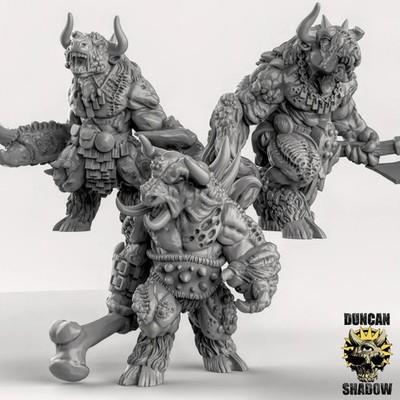 Korrupter mutierter Minotaurus Miniatur