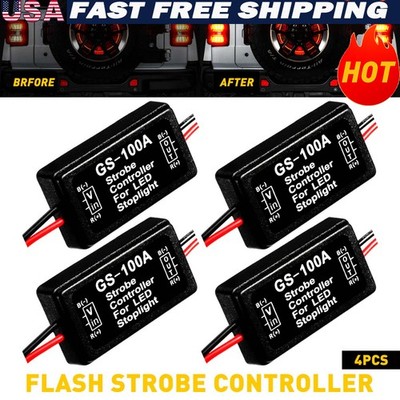 12V GS-100A Brake Tail LED Light Strobe Stop Flash Module Controller Box Module