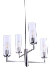 Minka Lavery 4045 Acacia 4 Light 24"W Vantage Chandelier - Nickel