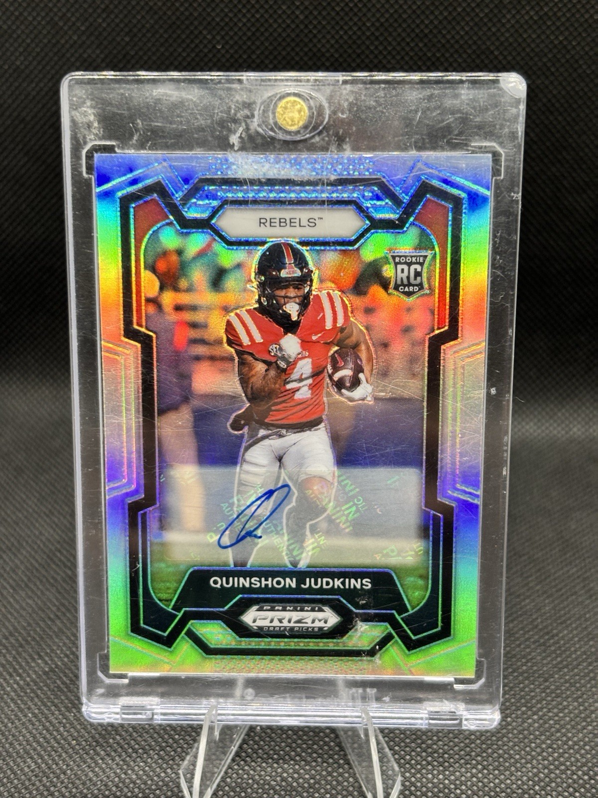 Quinshon Judkins 2024 Panini Prizm Draft Picks Silver Prizm Rookie Auto #146