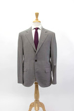 NWT 3495 Brunello Cucinelli Men Silk-V.Wool Traditional Fit 2Pc Suit46/36US A262