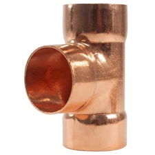 Appli Parts AP-T118 1-1/8 in Wrot Copper Tee CxCxC connections for refrigeration