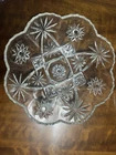 VTG Anchor Hocking (EAPC) "Star of David" pattern clear glass large serving bowl
