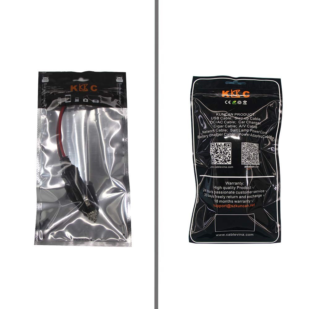 Replacement Cigarette Lighter Plug - 12 Volt Male Cigar Plug with Leads Car A...