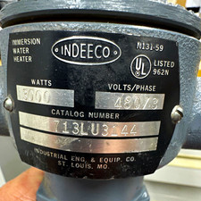 Indeeco Immersion Water Heater 3000W 480V 3-Phase LU U-Shaped NEMA4 713LU3144