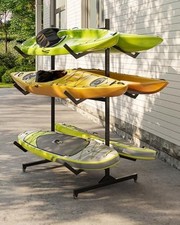 Kayak Storage Rack Kayak Rack Stand Kayak Holder Adjustable Width for 6 Kayaks