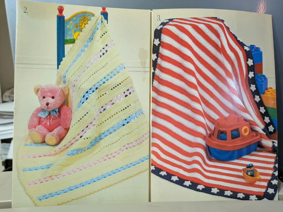 JUST KIDDING CROCHET AFGHANS PATTERN LEAFLET - 4 DESIGNS - Image 4 of 4