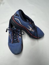 Brooks Ghost 15 running shoes in the Blue Peacoat Pink colorway 7B