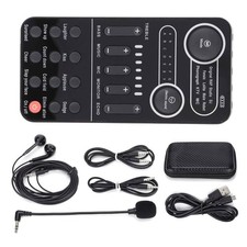 For Bel Canto Sound Card Portable Mixer with One-Key Function 13 Sound Modes