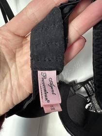 Agent Provocateur &lsquo;Tina&rsquo; Wired Lace Bra 34B Mesh Silk Black 2014 Collection Rare