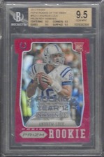 ANDREW LUCK 2012 PANINI PRIZM PEPSI ROTY RED DIE CUT PRIZMS SSP RC BGS 9.5 POP 7