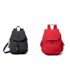 (TG. Taglia unica) Kipling FIREFLY UP, Zaino, Donna, Nero Noir, Taglia unica Cit