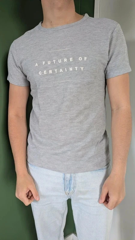 T-shirt gris H&M - Photo 1/1