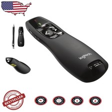 R400 Wireless Presenter Red Laser Pointer 50ft Range Ergonomic USB