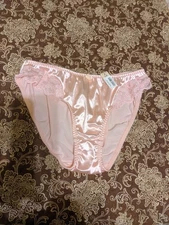 Vtg JC Penney Delicates Satin Second Skin Brief Panties Size Large
