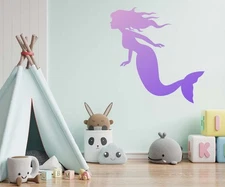 Mermaid Stencil - Art and Wall Stencil