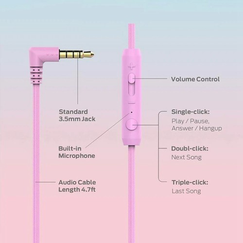 Kopfhörer für Kinder, Headset, Kabelgebunden, Bunt, für Laptop, Tablet, Tel4733 - Bild 4 von 8
