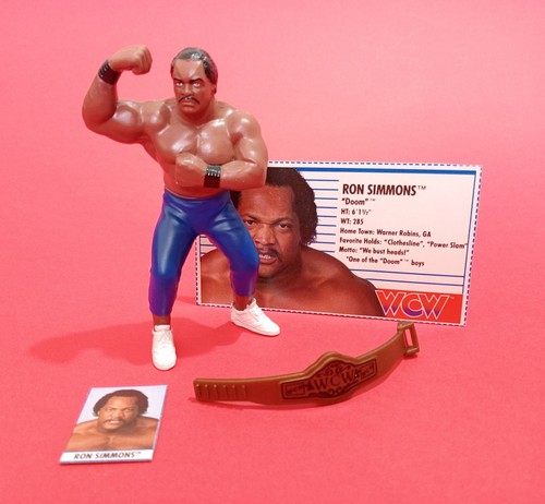 WCW Galoob  Ron Simmons  Wrestling Figure  WWF  WW...