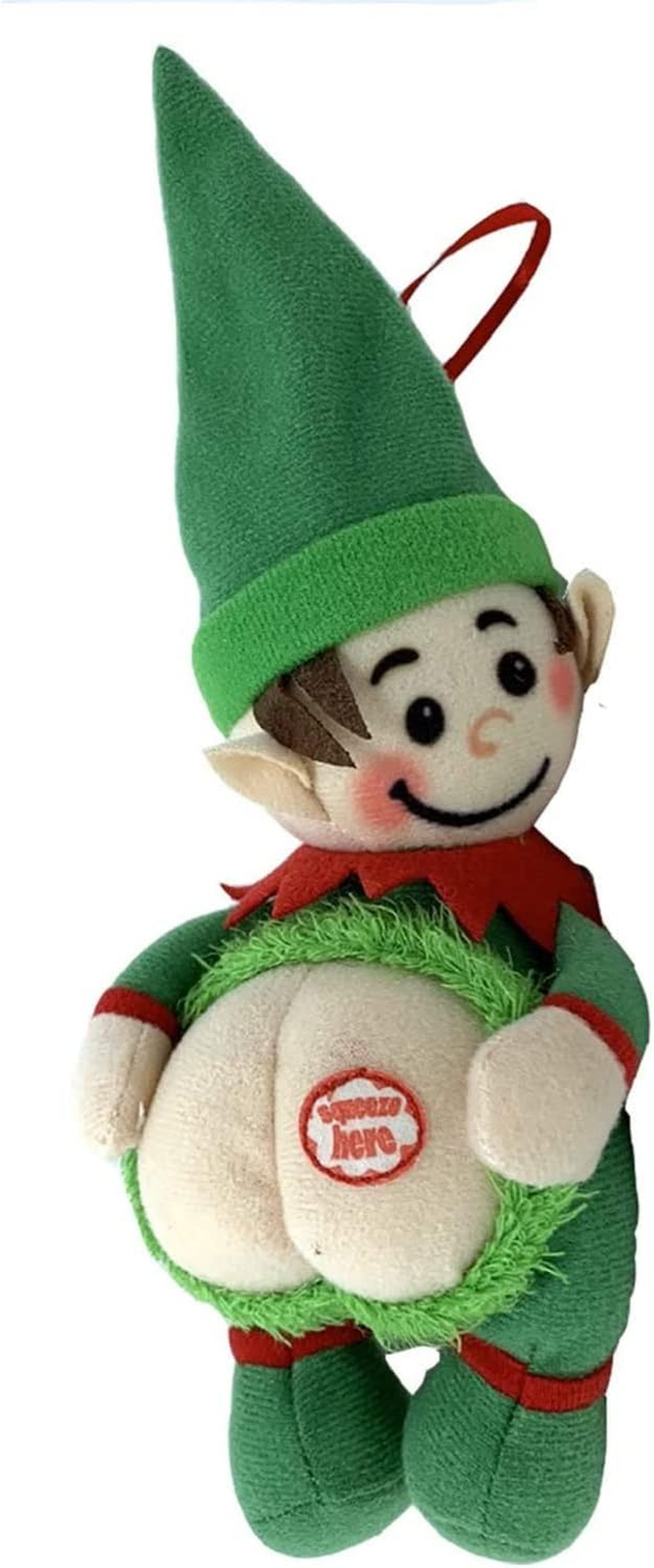 Farting Elf Christmas Ornaments-Funny Christmas Tree Decoration-Stocking Stuffer