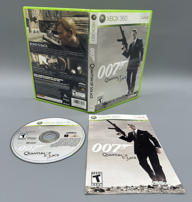 James Bond 007: Quantum of Solace (Xbox 360), Complete w/ Manual CIB, TESTED!