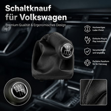 GTI-Look 5-Gang Schaltrahmen mit Schaltsack für VW Polo 9N (2001-2009)