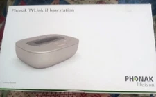 Phonak TVLink2 Base Station TV Link II TV Sound Amplifier Hear Your TV Sonova