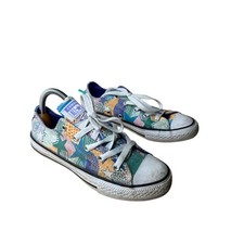 Converse All Star Low Top US2 Kids Shoes Colorful Patchwork Stars Print Rare