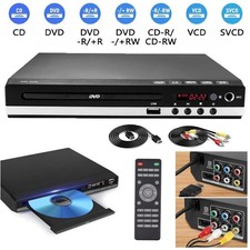 1080p DVD Player All Region Free DVD CD SVCD VCD USB Player with AV RCA Output