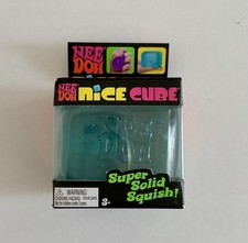 Schylling NeeDoh Nice Cube Blue Super Solid Squish Sensory Fidget Toy