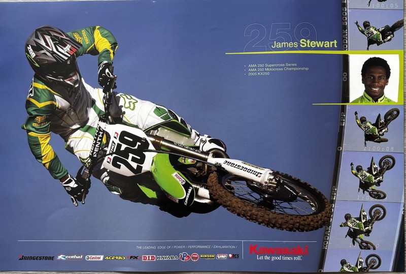 JAMES ”BUBBA” STEWART POSTER KAWASAKI* SUZUKI*YOSHIMURA*RED BULL*CHEVY TRUCK