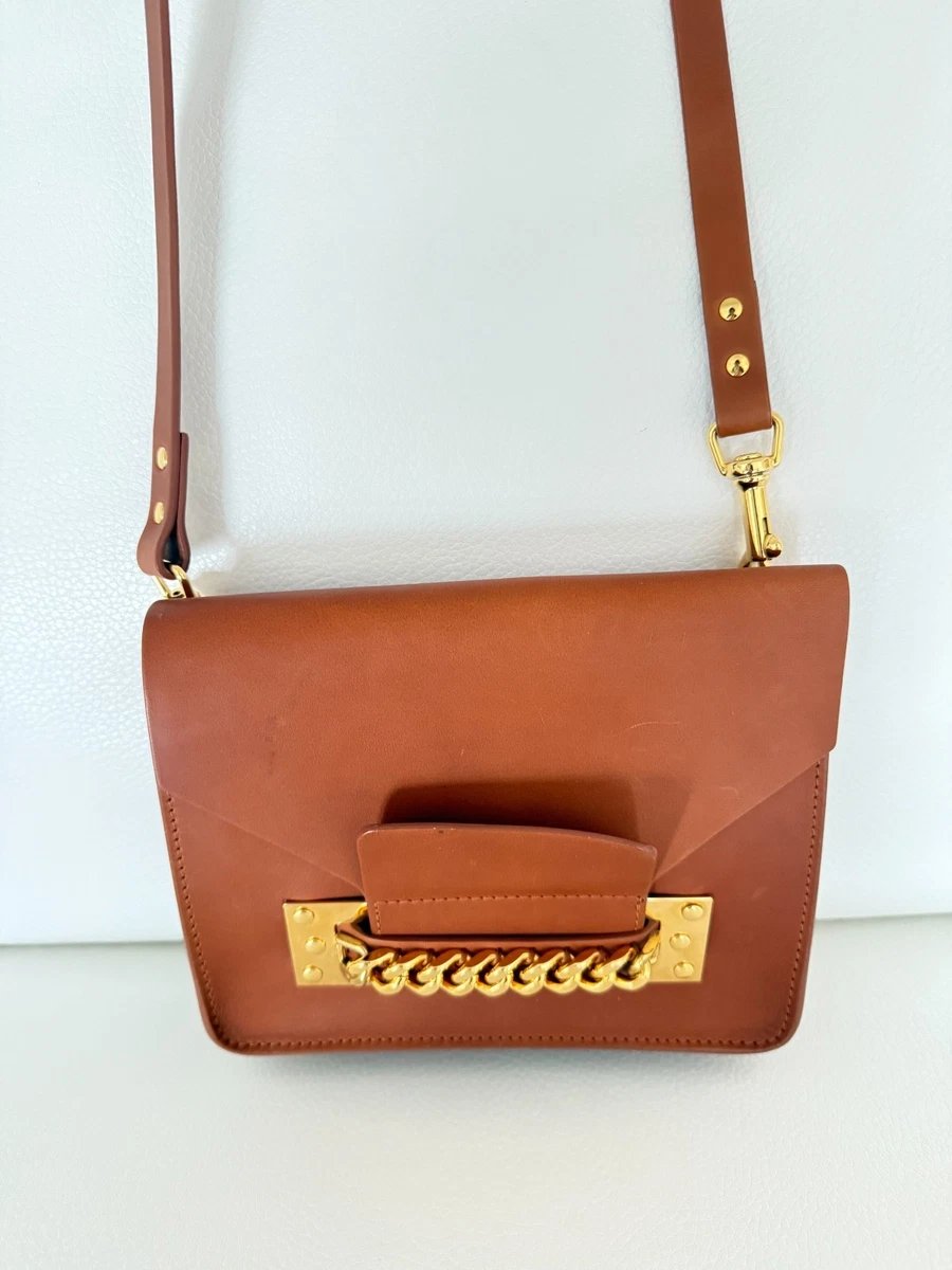 sophie hulme クロスボディ　ショルダーバッグ Sophie Hulme - Teal Leather Mini Crossbody Bag