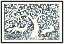 Amanti Art Forest Life III by Miranda Thomas Canvas Art Framed Small Black