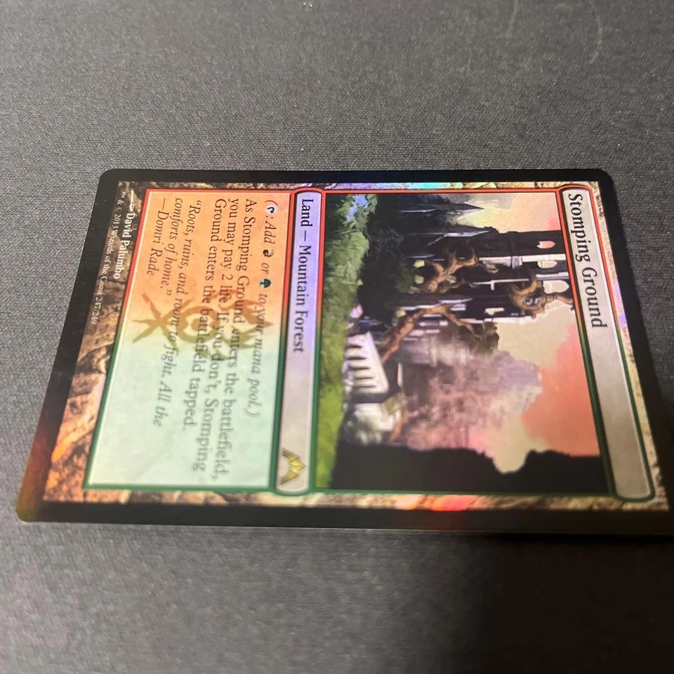MTG Stomping Ground Foil GTC English Play This Card - Image 2 of 4