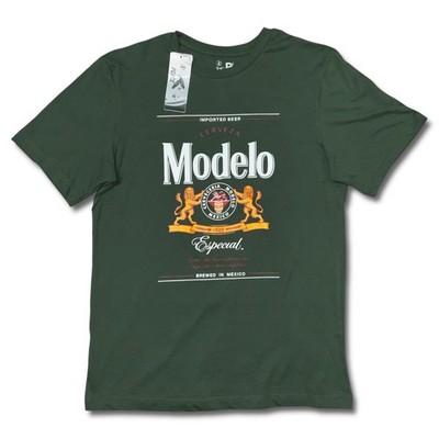 Modelo Cerveza T-Shirt Men's Small Olive Green Especial Mexico Beer Beverage NEW
