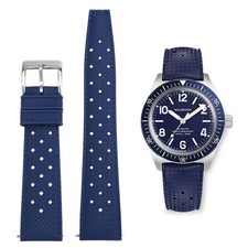 FKM Rubber Watch Bands Quick Release Tropical Style Fluororubber 18mm 20mm 22...