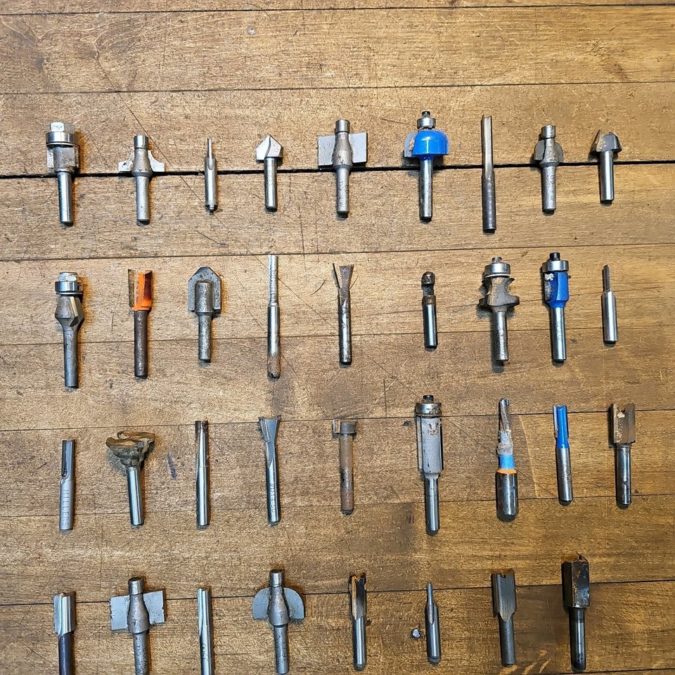 Router Bits Assorted Sizes & Styles for Woodworking 1/4