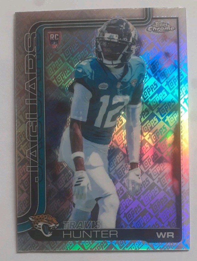 2025 Topps Chrome Travis Hunter FANATICS TOPPS Refractor #332 RC Jaguars