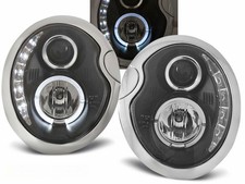 LED Scheinwerfer Set f�r BMW F�r Mini Cooper 2001-2006 in schwarz