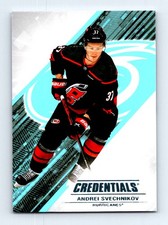 #37 2024-25 Upper Deck Credentials * Andrei Svechnikov Carolina Hurricanes